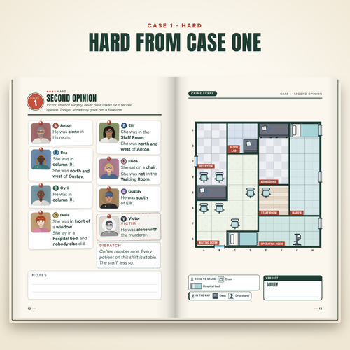 Hard Cases – English edition: a case inside the book