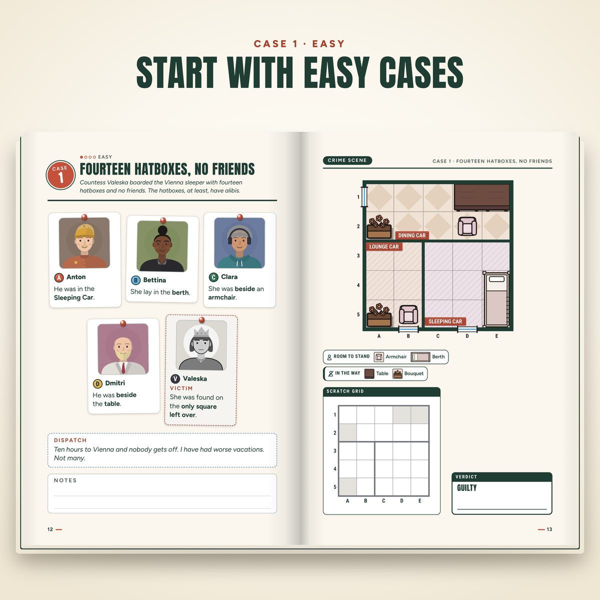 Murder on the Rails – English edition: an easy case inside the book