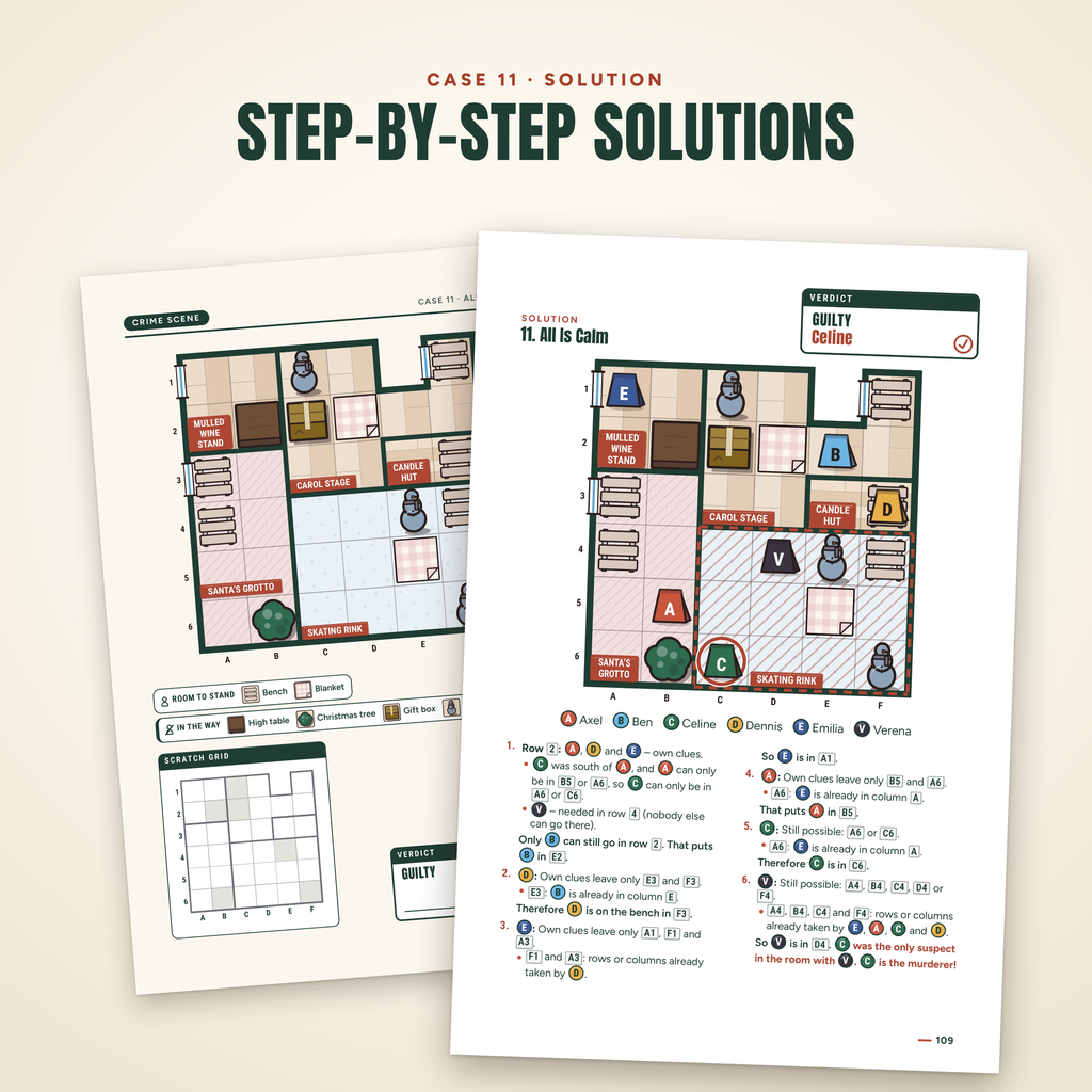 The Cludoku Casebook – English edition: step-by-step solution