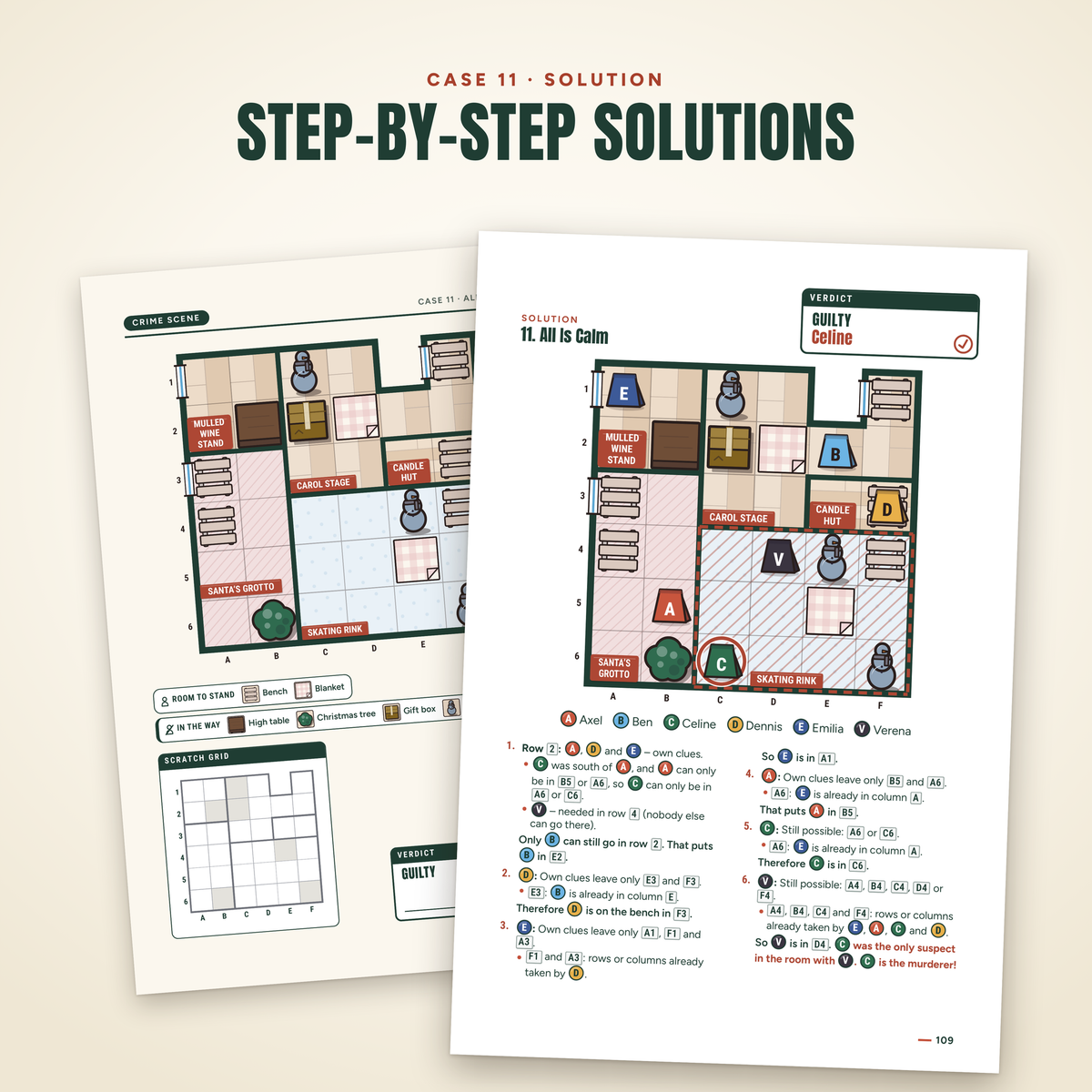 The Cludoku Casebook – English edition: step-by-step solution